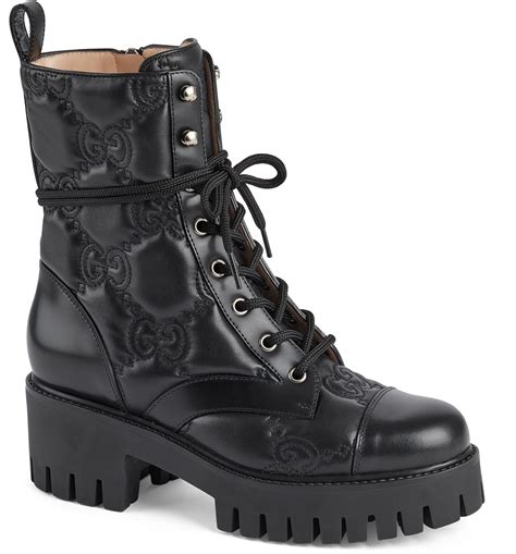 gucci military boots.